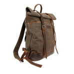 Super Rocket Roll Top Back Pack // Brown