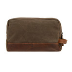 Empire Star Wash Bag // Brown