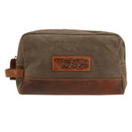 Empire Star Wash Bag // Brown