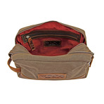 Empire Star Wash Bag // Brown