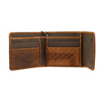 Shooting Star Biker Wallet (Brown)