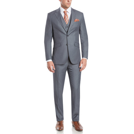 Sebastian Taheri Uomo // Torino Three-Piece Slim Fit Suit // Grey (US: 34S)