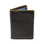 Mitchell Folded Cardcase // Black + Yellow