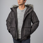 Banded Weather Resistant Technical Jacket // Charcoal (2XL)