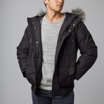 Banded Weather Resistant Technical Jacket // Black (XL)