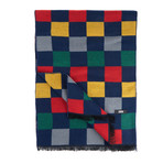Check Scarf // Navy