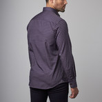 Button-Up Shirt // Black + Blue Checks (XL)