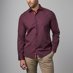 Button-Up Shirt // Red + Blue Checks (M)