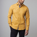 Button-Up Shirt // Yellow Dots (M)