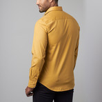 Button-Up Shirt // Yellow Dots (L)