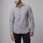 Button-Up Shirt // White + Black (2XL)