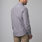 Button-Up Shirt // Navy + White Checks (4XL)