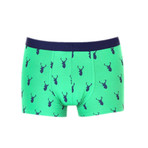 Stag Boxer Brief // Green (XL)