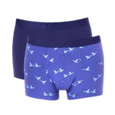 Solid Duck Boxer Briefs // Navy + Blue // Pack of 2 (S)