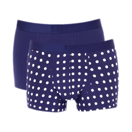 Boxer Briefs // Navy + White Dots // Pack of 2 (S)