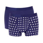 Boxer Briefs // Navy + White Dots // Pack of 2 (XL)