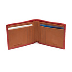 Faulkner Bi-Fold Wallet // Red