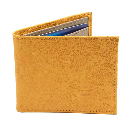 Faulkner Bi-Fold Wallet // Yellow
