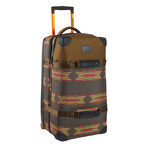 Wheelie Double Deck Travel Bag (Blue + White)