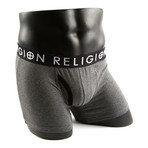 Religion Grey + Union Jack Boxer Brief Set // Pack of 2 (Small)