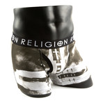 Religion Grey + Union Jack Boxer Brief Set // Pack of 2 (Small)