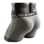 Religion Grey + Union Jack Boxer Brief Set // Pack of 2 (Small)