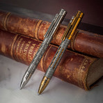 NYALA Damascus Pen // Bronze