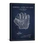 Baseball Glove Charcoal Patent Blueprint // Aged Pixel (18"W x 26"H x 0.75"D)