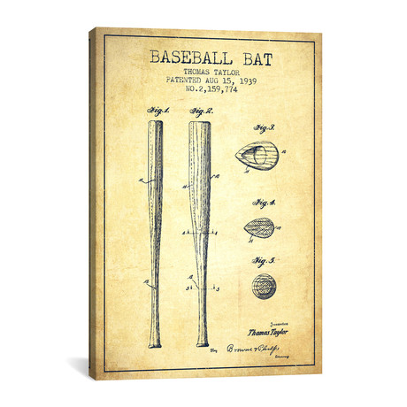 Baseball Bat III (18"W x 26"H x 0.75"D)