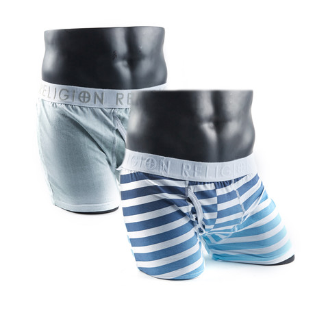 Suspects + Stripe Boxer Brief Set // Pack of 2 (X-Large)