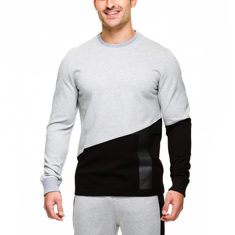 Baseline Sweatshirt // Grey Marle + Black (XS)