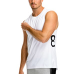 Crosscourt Tank // White (XL)