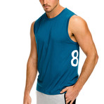 Crosscourt Tank // Teal (XS)