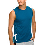 Crosscourt Tank // Teal (XS)