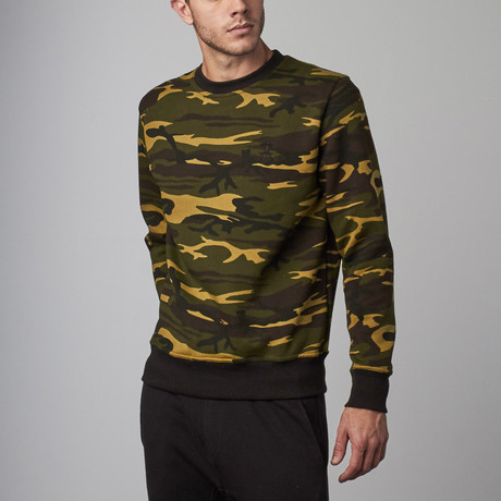 Camouflage Sweat Pullover // Green (S)