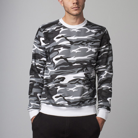 Camouflage Sweat Pullover// White (S)