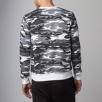 Camouflage Sweat Pullover// White (L)
