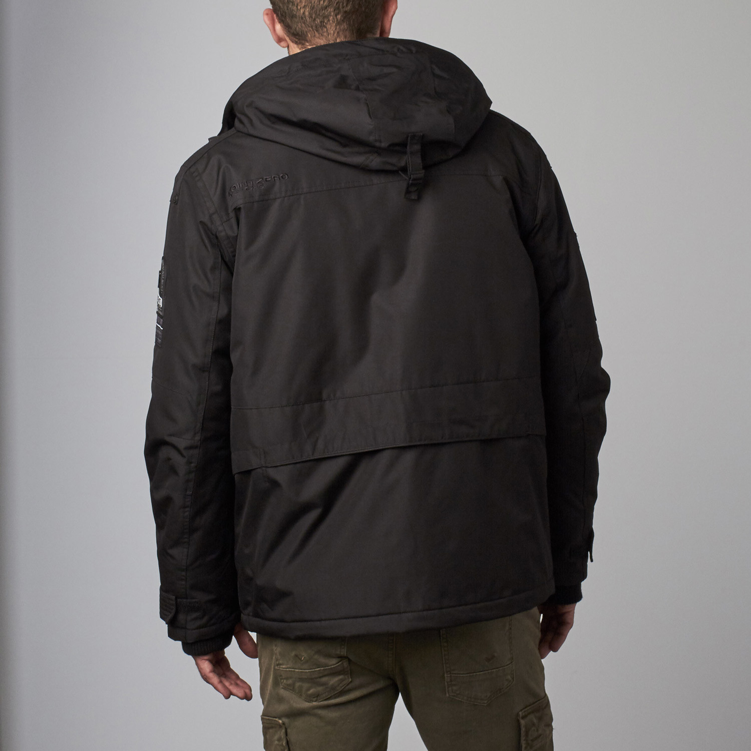 Hooded PVC Rip Stop Jacket // Black (S) - Point Zero - Touch of Modern