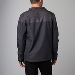 Hooded Bonded Fleece Jacket // Black (M)