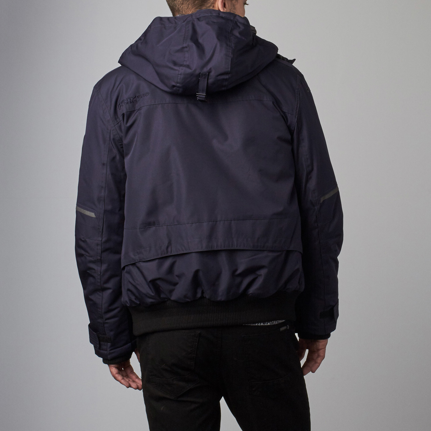 PVC Rip Stop Bomber Jacket // New Navy (S) - Point Zero - Touch of Modern