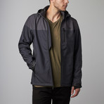 Hooded Bonded Fleece Jacket // Black (M)