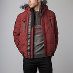 Down-Filled Oxford Bomber // Ruby (L)