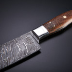 Santoku Chef Knife // Walnut Wood