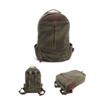 Ownbag // Topher Backpack // Waxed Canvas + Leather (Khaki)