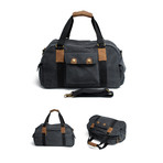 Harvey Carry-All // Leather + Canvas (Grey)