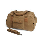 Harvey Carry-All // Leather + Canvas (Grey)