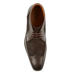 Lace Up Wing-Tip Oxford // Brown (US: 10.5)