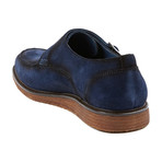 Roebling Double Monk Strap Oxford // Navy (US: 9)