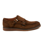 Roebling Double Monk Strap Oxford // Brown (US: 7.5)