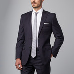 Solid Peak Lapel Suit // Navy (US: 42S)